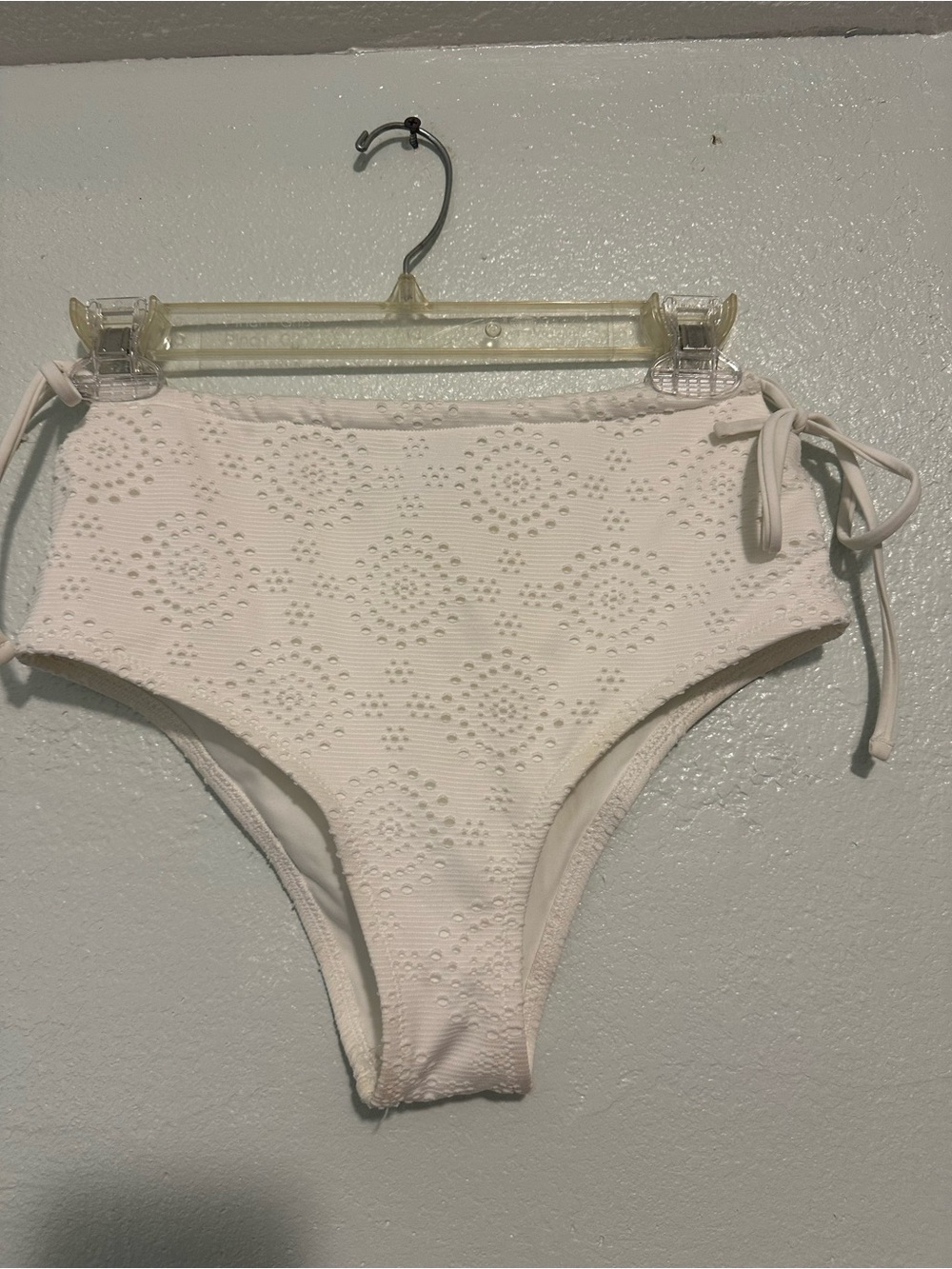 aerie High-Waist Eyelet Tie-Side bikini panties Size Small